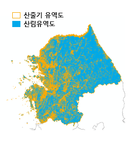 산림유역도