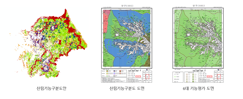 산림기능구분도안 작성 및 도면제작