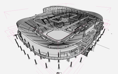 3D Spatial Data utilizing 3D drawing file and Lidar scan